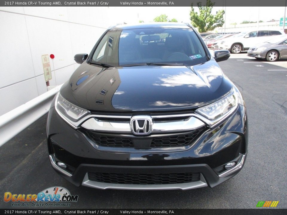 2017 Honda CR-V Touring AWD Crystal Black Pearl / Gray Photo #8