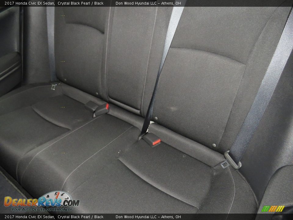 2017 Honda Civic EX Sedan Crystal Black Pearl / Black Photo #19