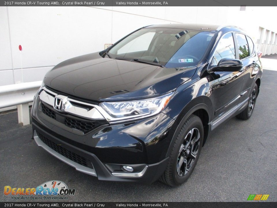 2017 Honda CR-V Touring AWD Crystal Black Pearl / Gray Photo #9