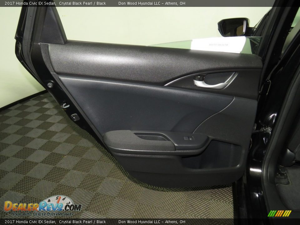 2017 Honda Civic EX Sedan Crystal Black Pearl / Black Photo #20