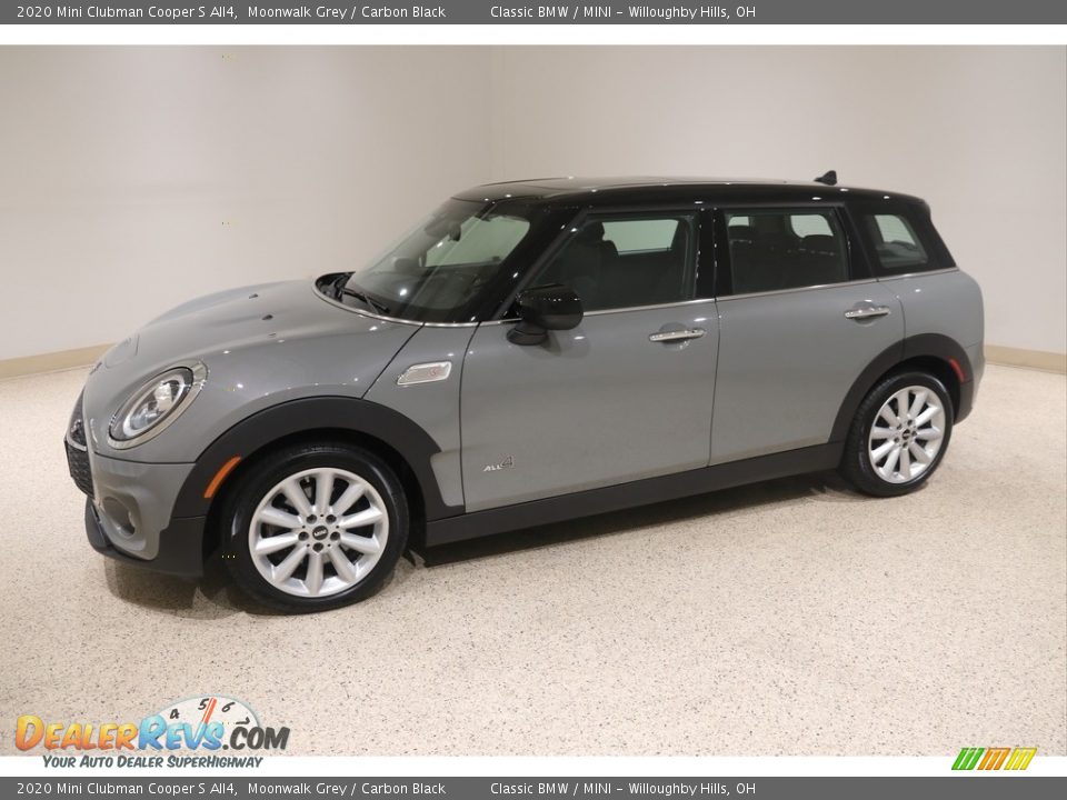 2020 Mini Clubman Cooper S All4 Moonwalk Grey / Carbon Black Photo #3