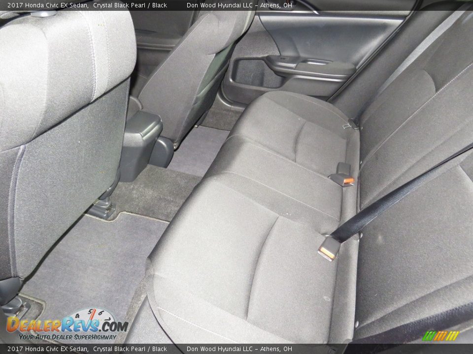 2017 Honda Civic EX Sedan Crystal Black Pearl / Black Photo #21
