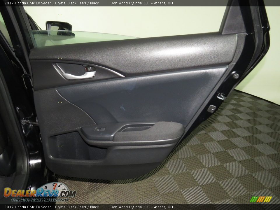 2017 Honda Civic EX Sedan Crystal Black Pearl / Black Photo #22