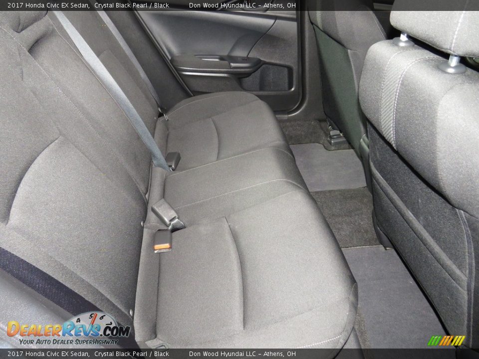 2017 Honda Civic EX Sedan Crystal Black Pearl / Black Photo #23