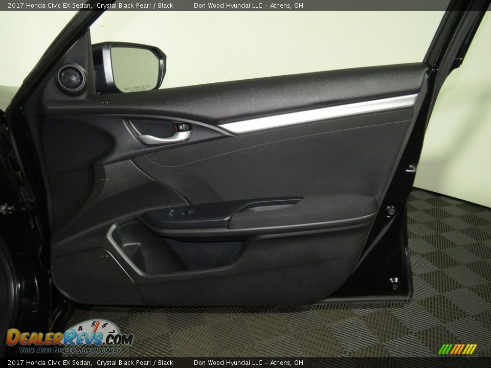 2017 Honda Civic EX Sedan Crystal Black Pearl / Black Photo #24