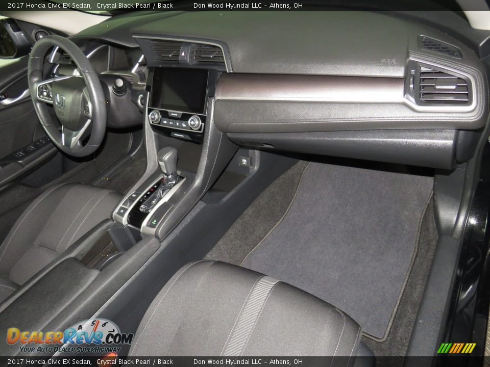 2017 Honda Civic EX Sedan Crystal Black Pearl / Black Photo #26