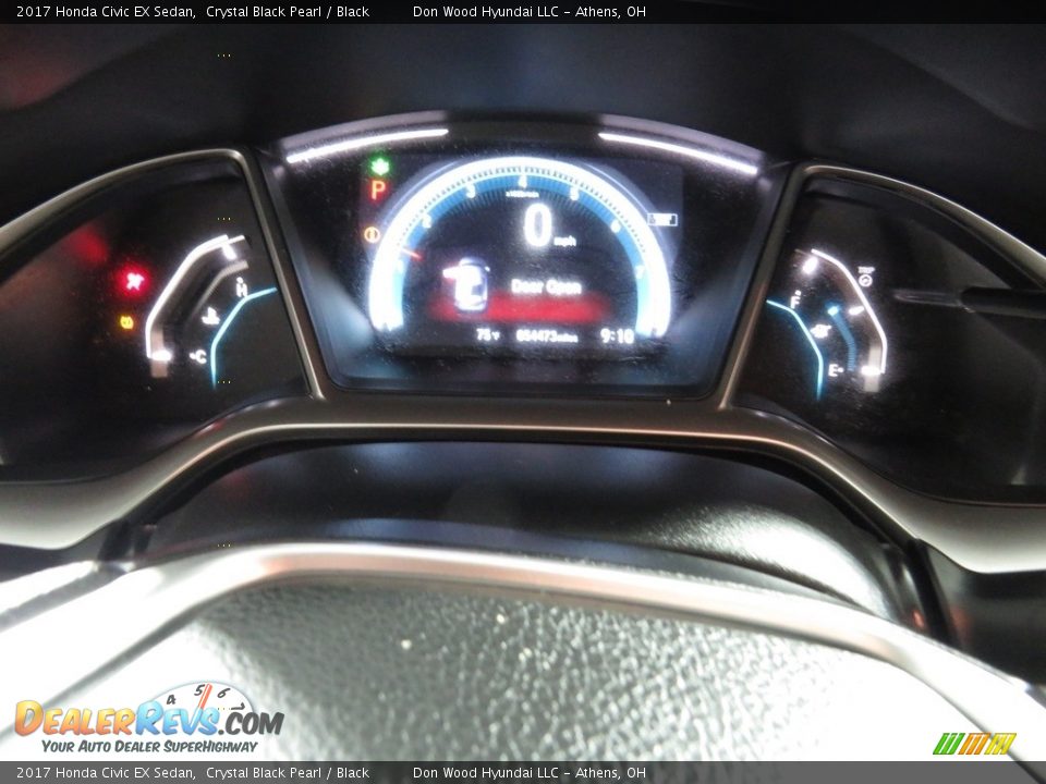 2017 Honda Civic EX Sedan Crystal Black Pearl / Black Photo #27