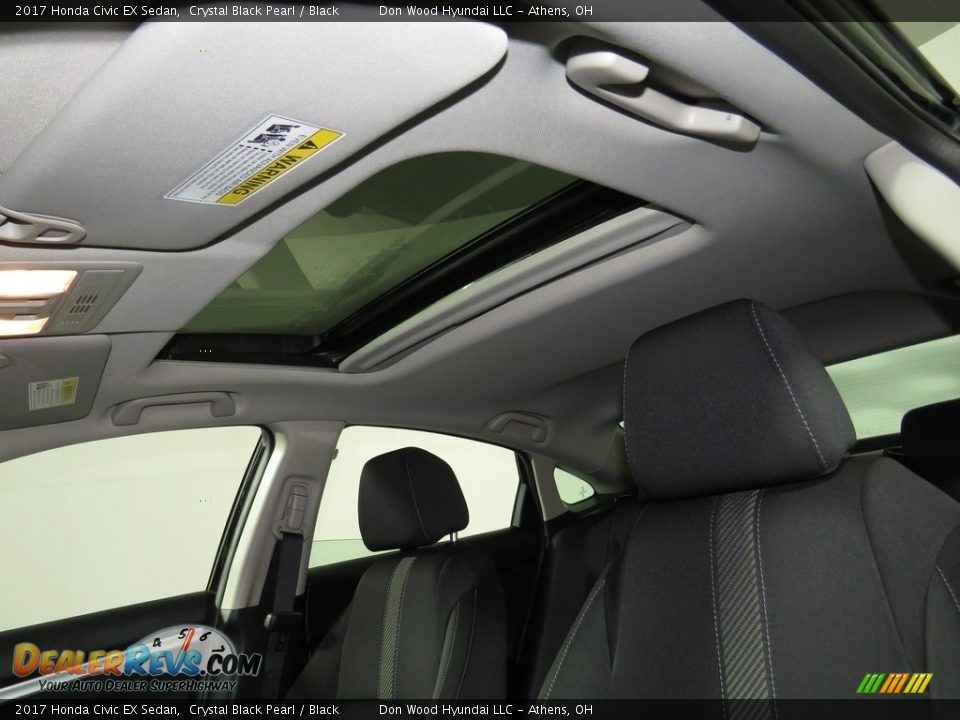 2017 Honda Civic EX Sedan Crystal Black Pearl / Black Photo #31