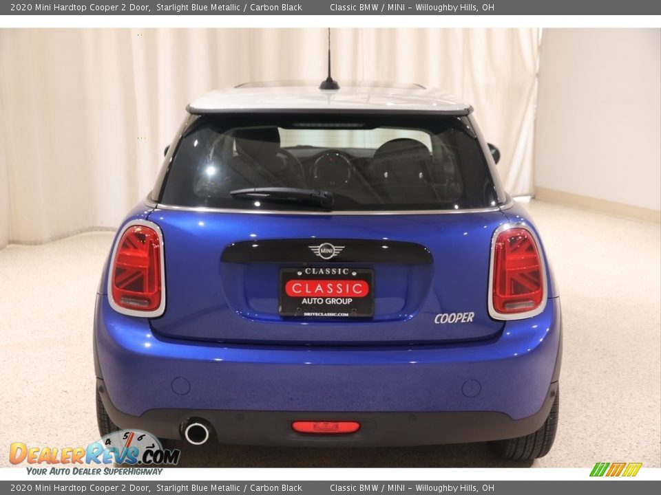 2020 Mini Hardtop Cooper 2 Door Starlight Blue Metallic / Carbon Black Photo #4