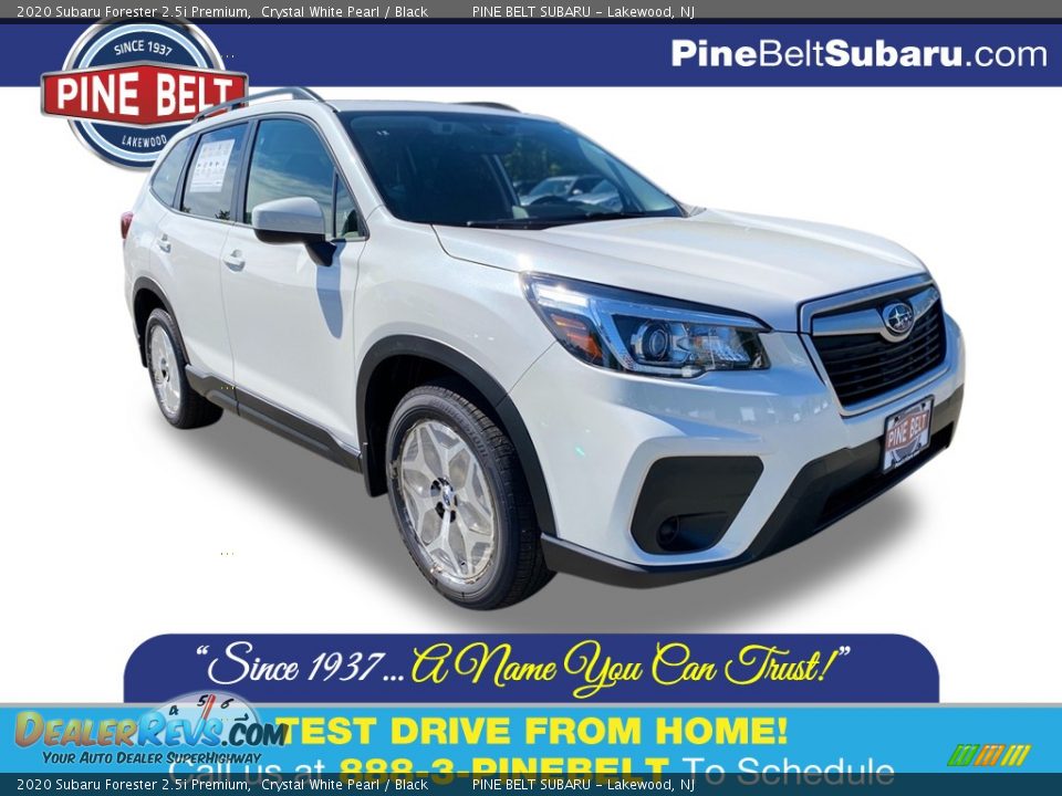 2020 Subaru Forester 2.5i Premium Crystal White Pearl / Black Photo #1