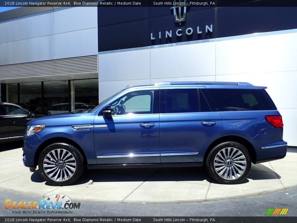 2018 Lincoln Navigator Reserve 4x4 Blue Diamond Metallic / Medium Slate Photo #2