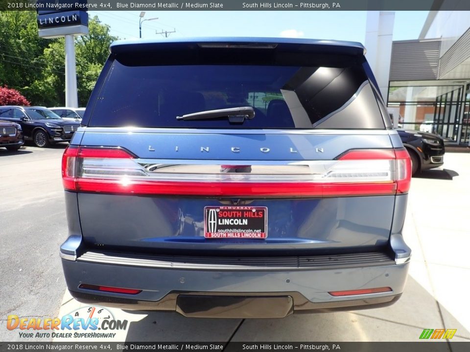 2018 Lincoln Navigator Reserve 4x4 Blue Diamond Metallic / Medium Slate Photo #4