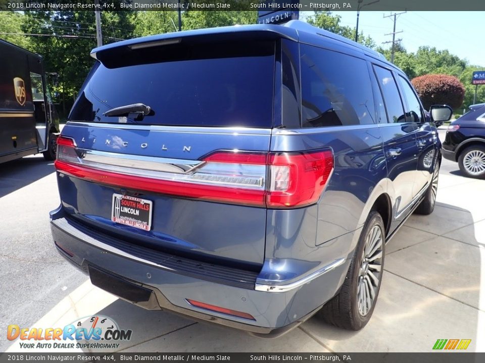 2018 Lincoln Navigator Reserve 4x4 Blue Diamond Metallic / Medium Slate Photo #6