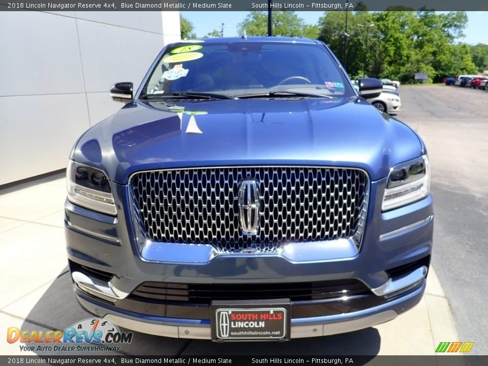 2018 Lincoln Navigator Reserve 4x4 Blue Diamond Metallic / Medium Slate Photo #9