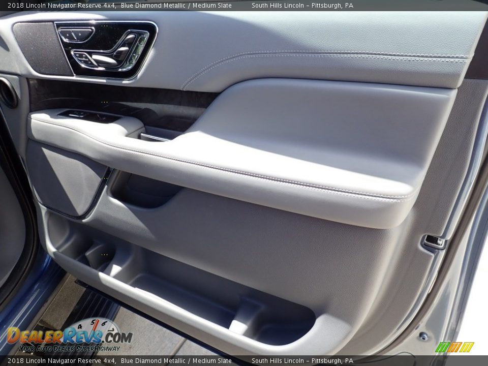 2018 Lincoln Navigator Reserve 4x4 Blue Diamond Metallic / Medium Slate Photo #13