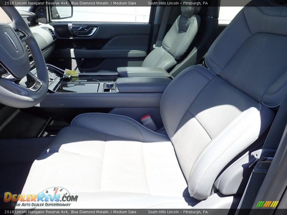 2018 Lincoln Navigator Reserve 4x4 Blue Diamond Metallic / Medium Slate Photo #16