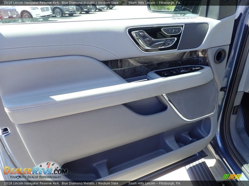 2018 Lincoln Navigator Reserve 4x4 Blue Diamond Metallic / Medium Slate Photo #19