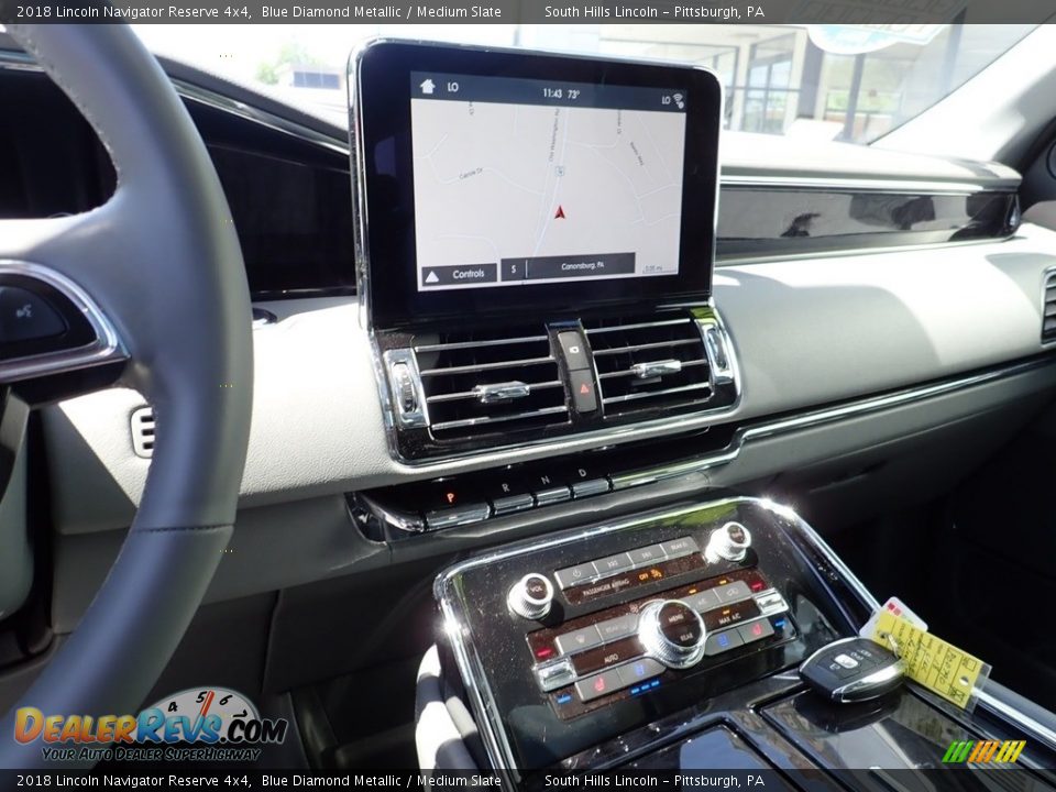 2018 Lincoln Navigator Reserve 4x4 Blue Diamond Metallic / Medium Slate Photo #22