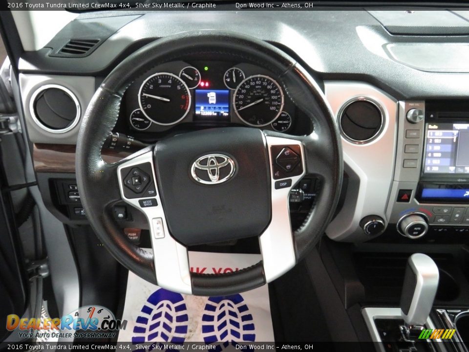 2016 Toyota Tundra Limited CrewMax 4x4 Silver Sky Metallic / Graphite Photo #28