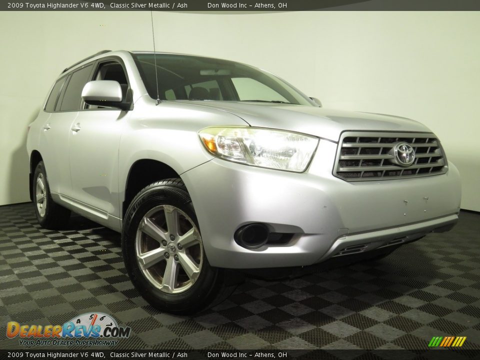 2009 Toyota Highlander V6 4WD Classic Silver Metallic / Ash Photo #1