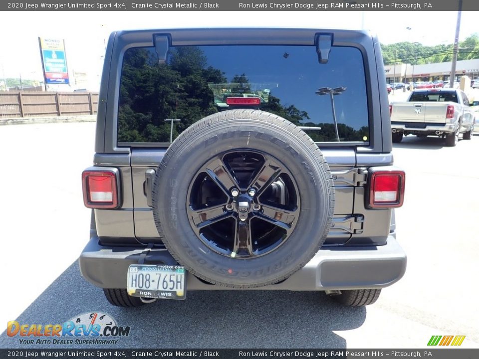 2020 Jeep Wrangler Unlimited Sport 4x4 Granite Crystal Metallic / Black Photo #10