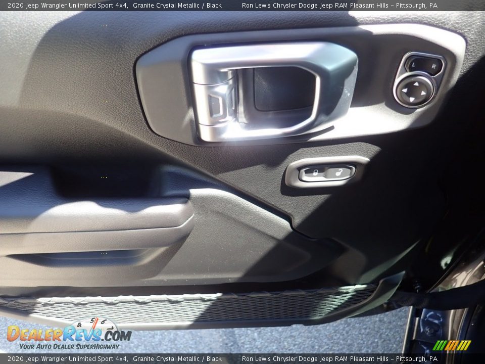 2020 Jeep Wrangler Unlimited Sport 4x4 Granite Crystal Metallic / Black Photo #11