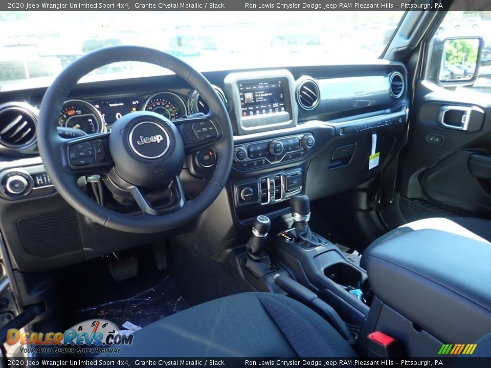 2020 Jeep Wrangler Unlimited Sport 4x4 Granite Crystal Metallic / Black Photo #13