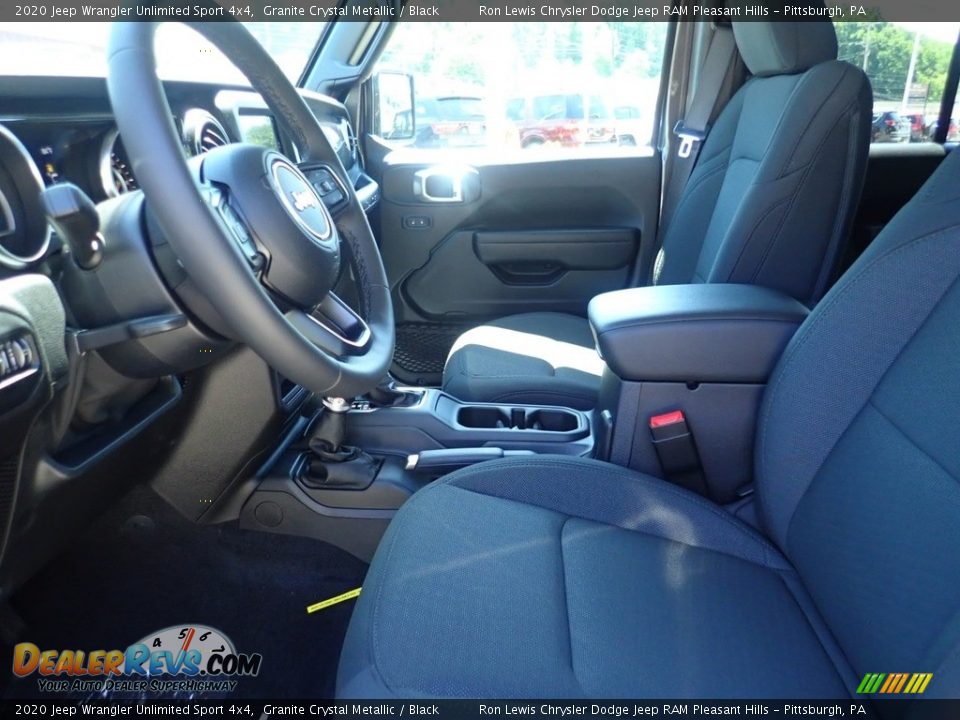 2020 Jeep Wrangler Unlimited Sport 4x4 Granite Crystal Metallic / Black Photo #15