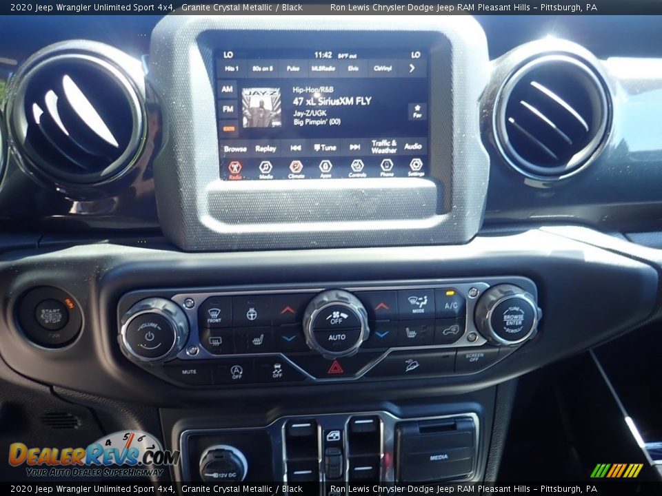 2020 Jeep Wrangler Unlimited Sport 4x4 Granite Crystal Metallic / Black Photo #17