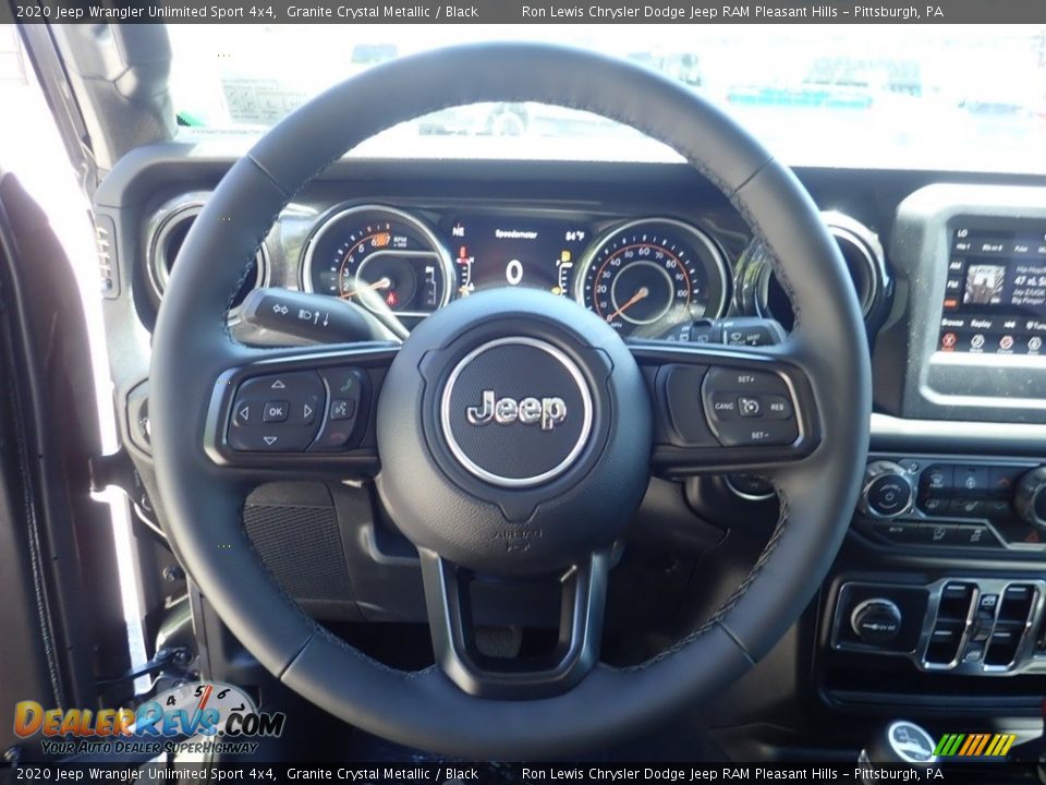 2020 Jeep Wrangler Unlimited Sport 4x4 Granite Crystal Metallic / Black Photo #20