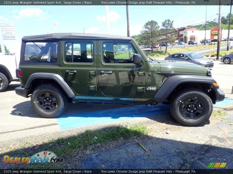 2020 Jeep Wrangler Unlimited Sport 4x4 Sarge Green / Black Photo #4