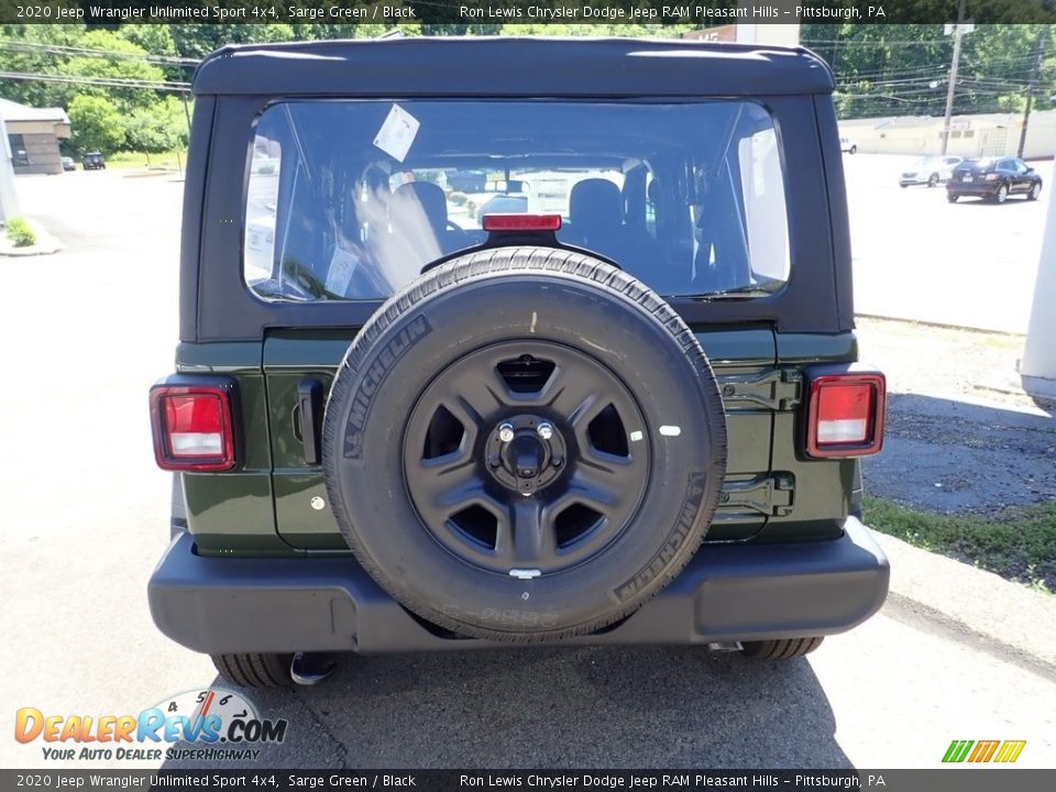2020 Jeep Wrangler Unlimited Sport 4x4 Sarge Green / Black Photo #10