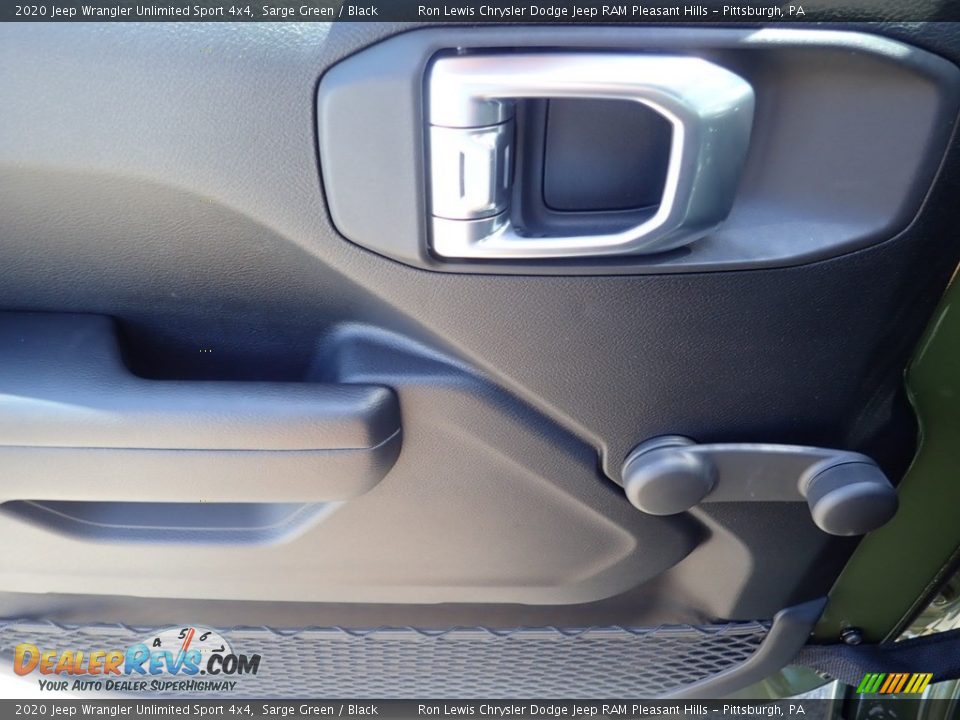 2020 Jeep Wrangler Unlimited Sport 4x4 Sarge Green / Black Photo #12