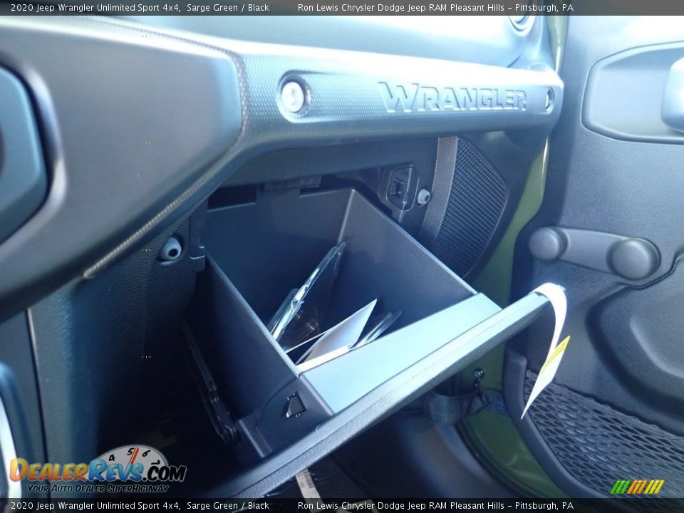 2020 Jeep Wrangler Unlimited Sport 4x4 Sarge Green / Black Photo #18