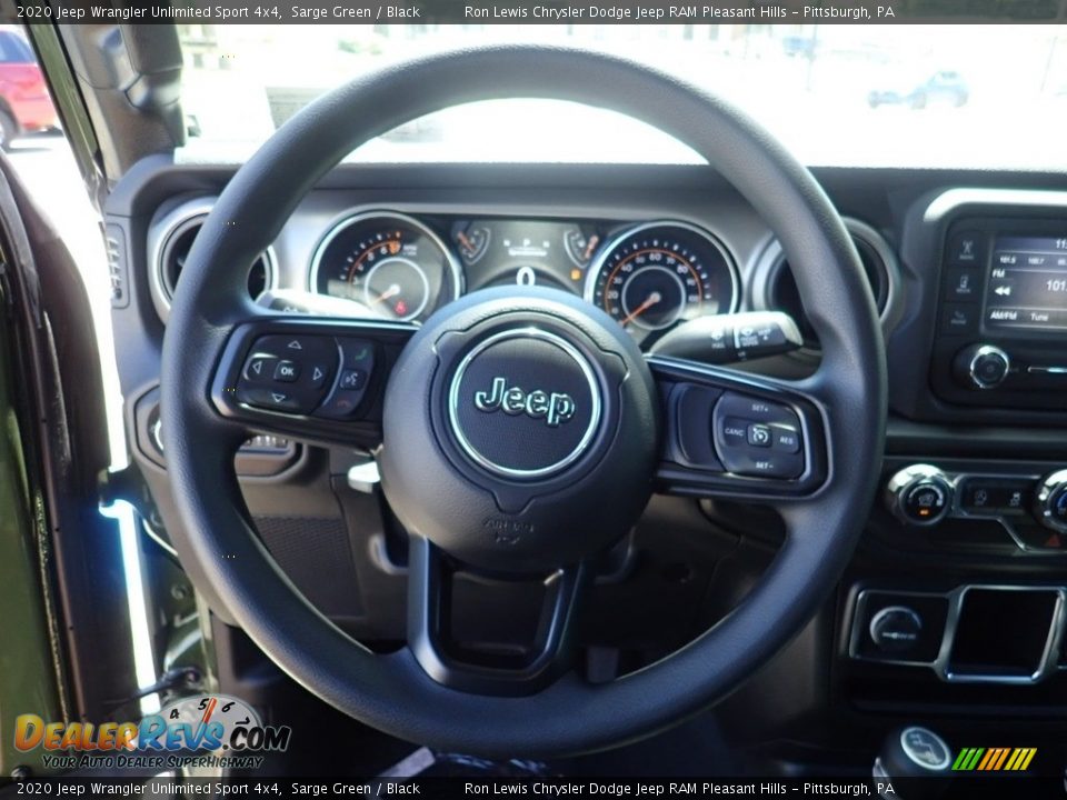 2020 Jeep Wrangler Unlimited Sport 4x4 Sarge Green / Black Photo #20