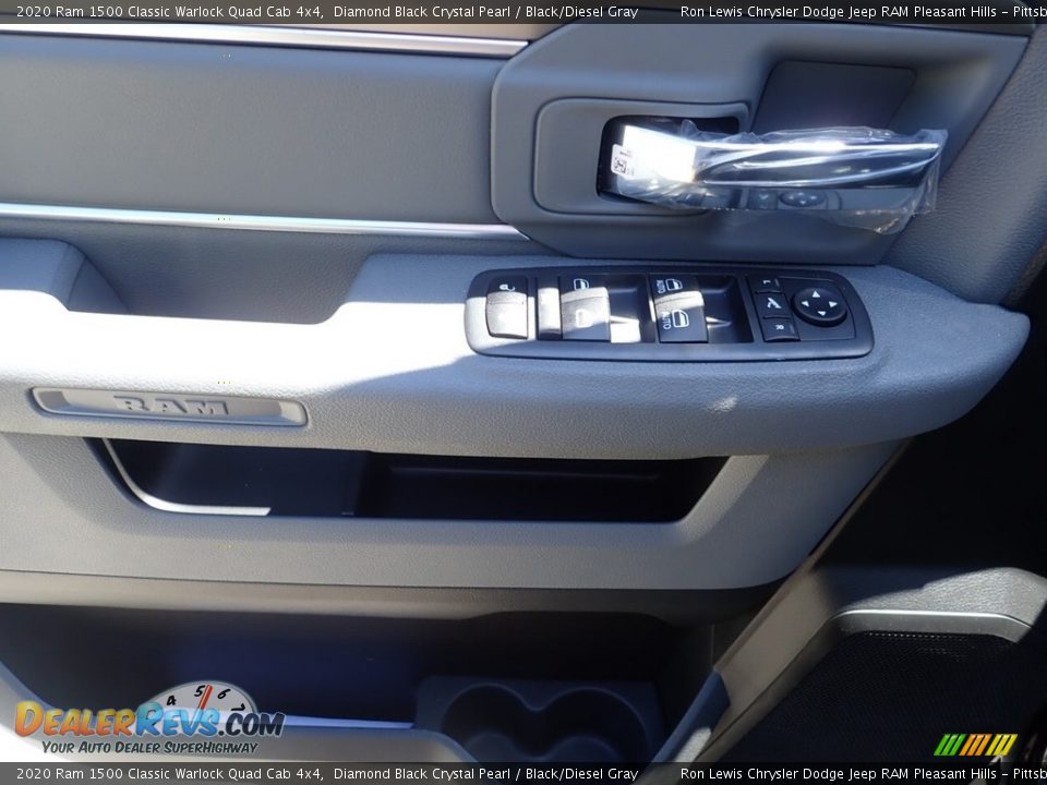 2020 Ram 1500 Classic Warlock Quad Cab 4x4 Diamond Black Crystal Pearl / Black/Diesel Gray Photo #11