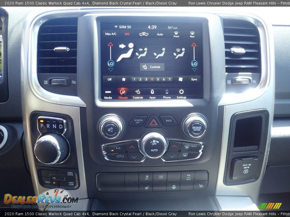 2020 Ram 1500 Classic Warlock Quad Cab 4x4 Diamond Black Crystal Pearl / Black/Diesel Gray Photo #17