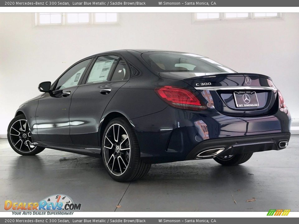 2020 Mercedes-Benz C 300 Sedan Lunar Blue Metallic / Saddle Brown/Black Photo #2