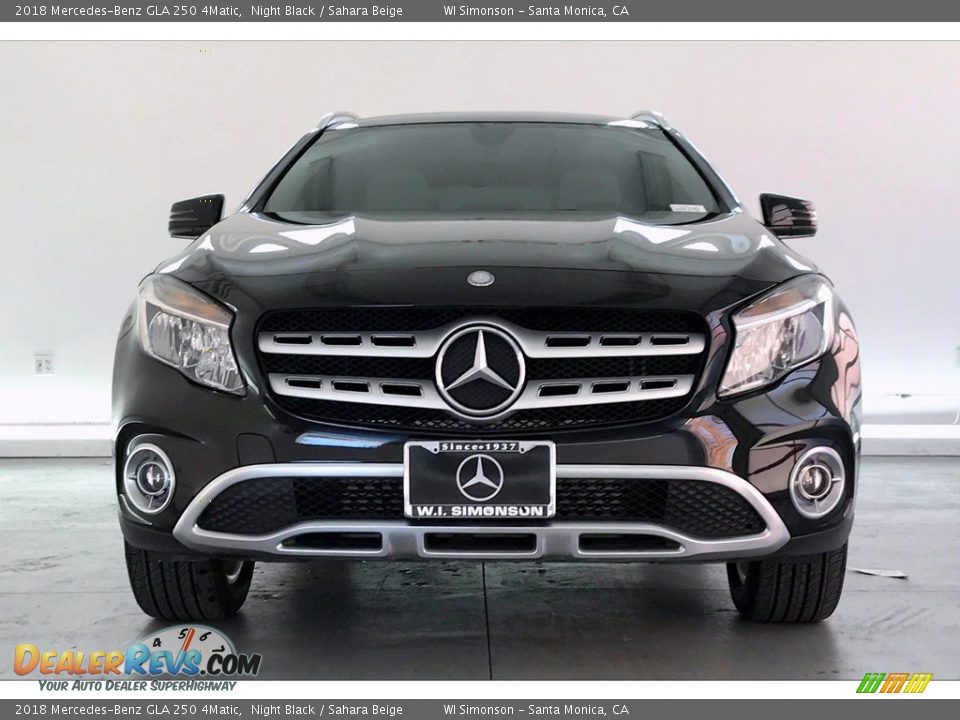 2018 Mercedes-Benz GLA 250 4Matic Night Black / Sahara Beige Photo #2