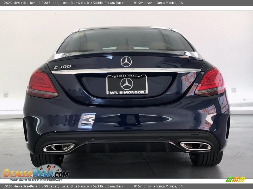 2020 Mercedes-Benz C 300 Sedan Lunar Blue Metallic / Saddle Brown/Black Photo #3