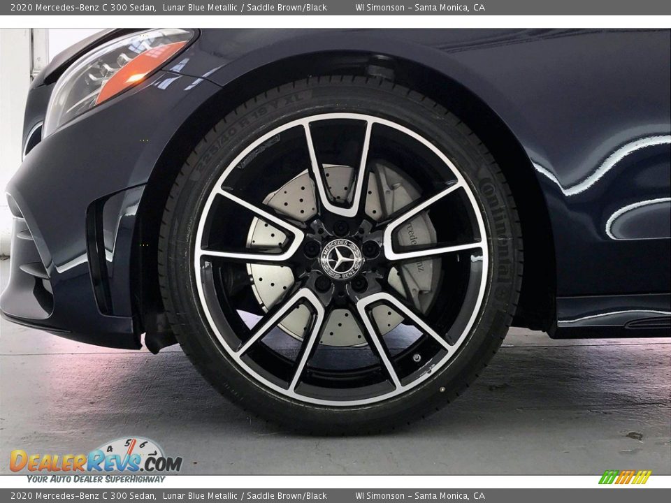 2020 Mercedes-Benz C 300 Sedan Lunar Blue Metallic / Saddle Brown/Black Photo #9