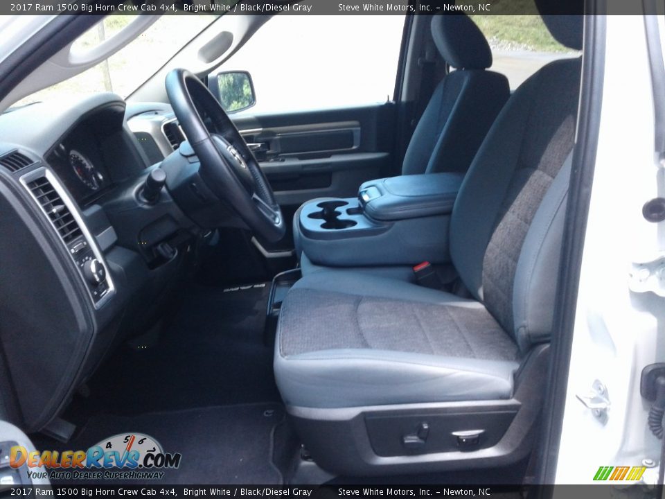 Front Seat of 2017 Ram 1500 Big Horn Crew Cab 4x4 Photo #11