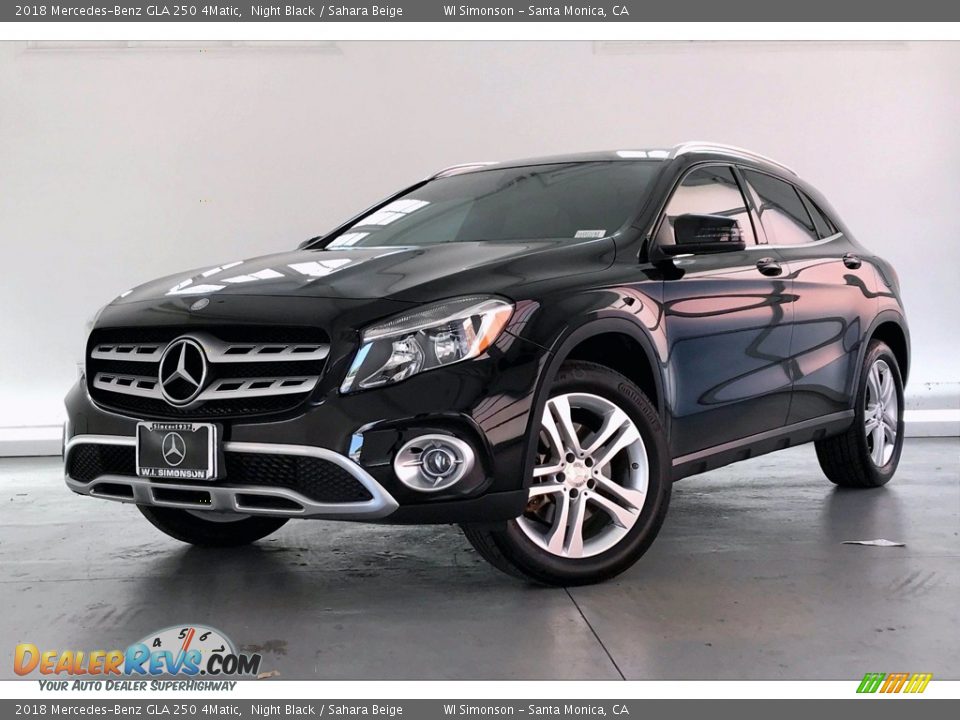 2018 Mercedes-Benz GLA 250 4Matic Night Black / Sahara Beige Photo #12