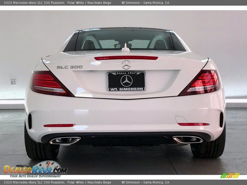 2020 Mercedes-Benz SLC 300 Roadster Polar White / Macchiato Beige Photo #3