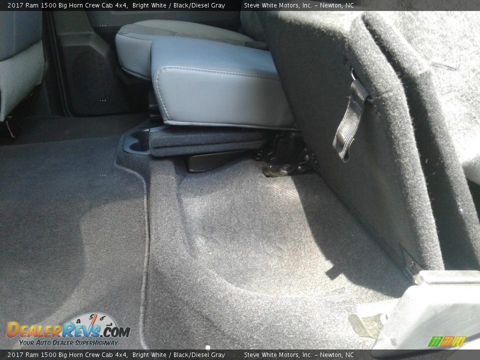 Rear Seat of 2017 Ram 1500 Big Horn Crew Cab 4x4 Photo #15