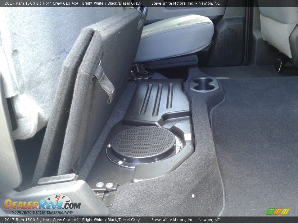 Rear Seat of 2017 Ram 1500 Big Horn Crew Cab 4x4 Photo #17