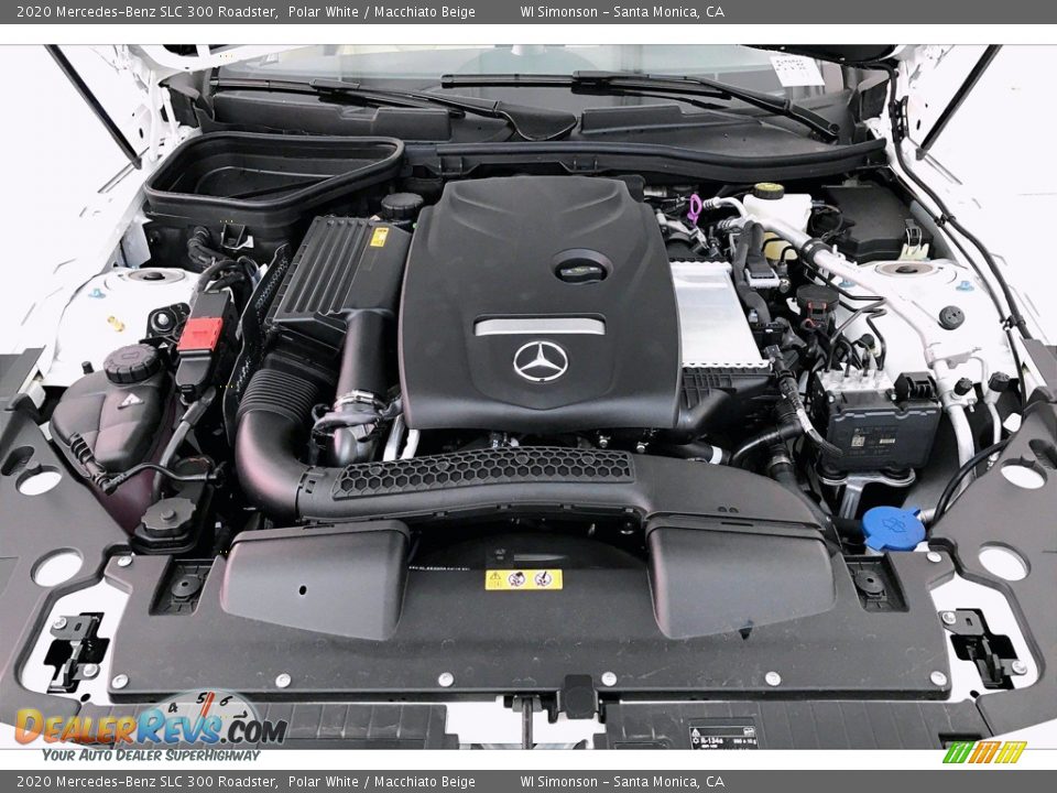 2020 Mercedes-Benz SLC 300 Roadster Polar White / Macchiato Beige Photo #8