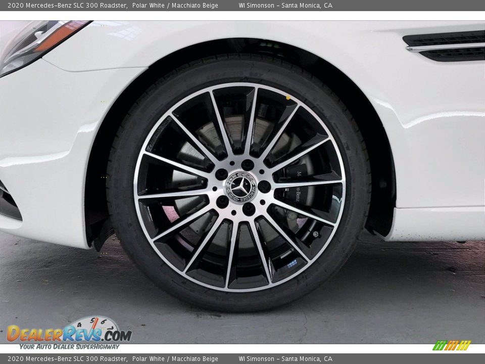 2020 Mercedes-Benz SLC 300 Roadster Polar White / Macchiato Beige Photo #9