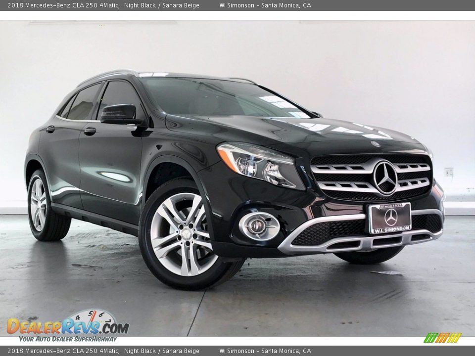 2018 Mercedes-Benz GLA 250 4Matic Night Black / Sahara Beige Photo #34