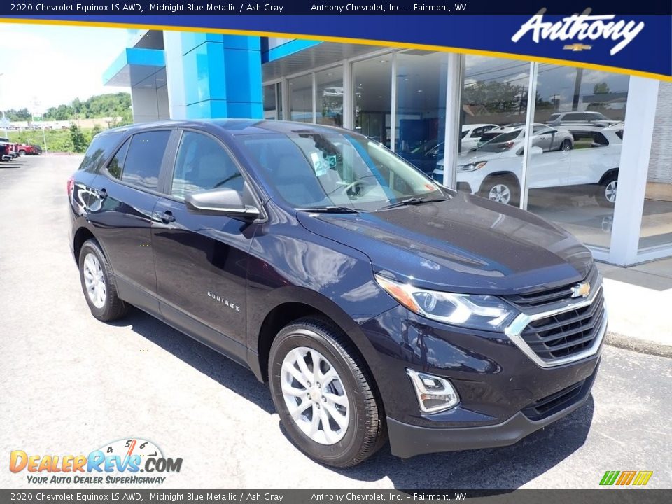 2020 Chevrolet Equinox LS AWD Midnight Blue Metallic / Ash Gray Photo #1